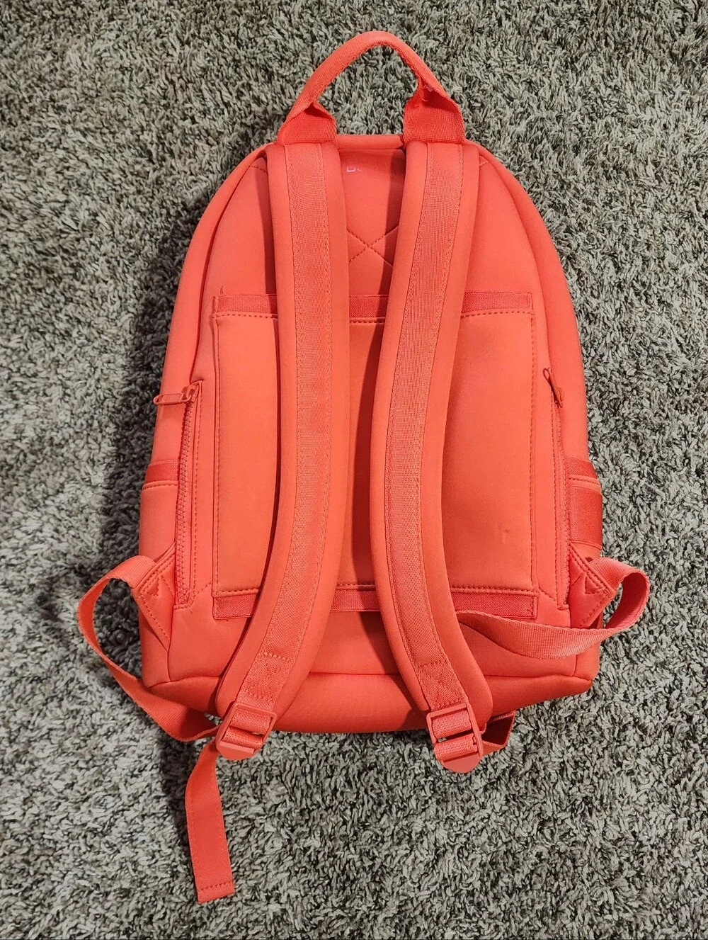 Dagne Grover Dakota Travel Laptop Backpack Bright Red Orange Color Medium - Picture 5 of 13